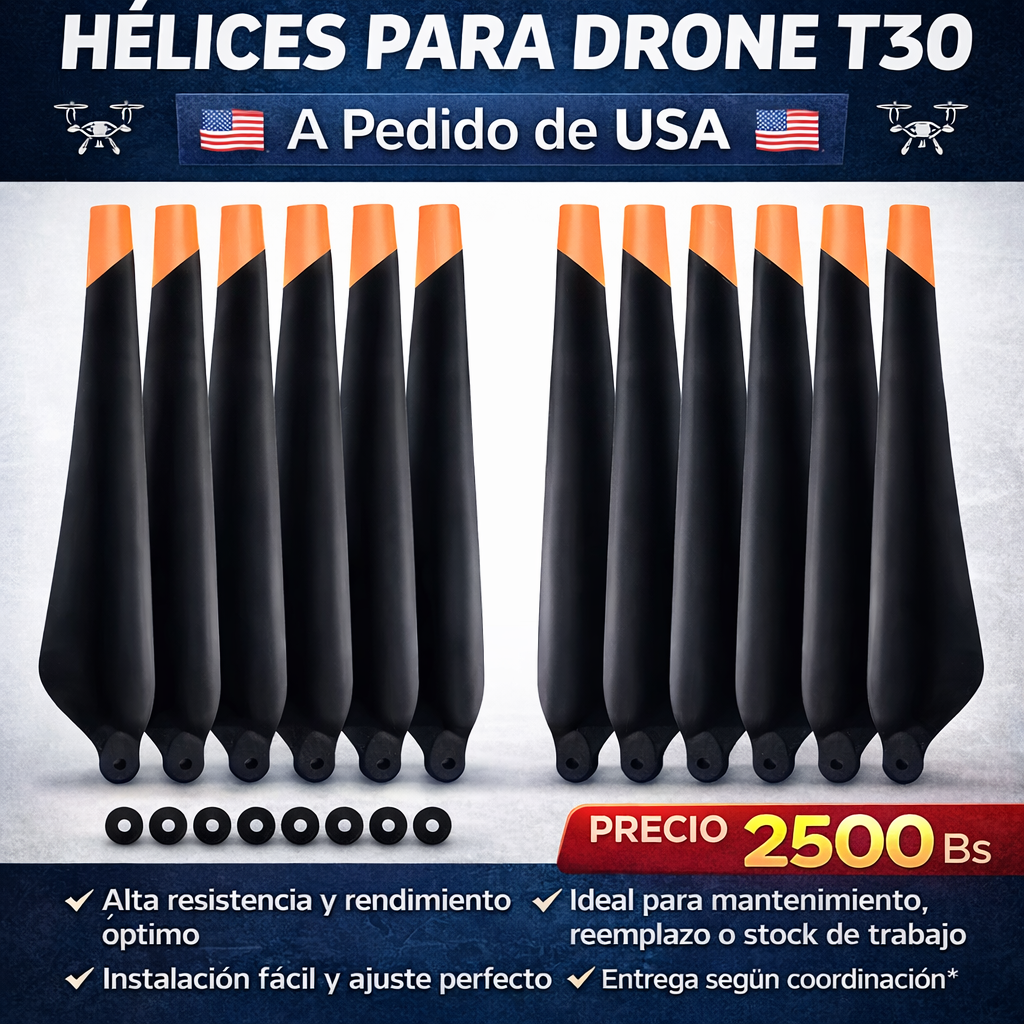 12 Hélices para Dron T30 al Pedido del extranjero